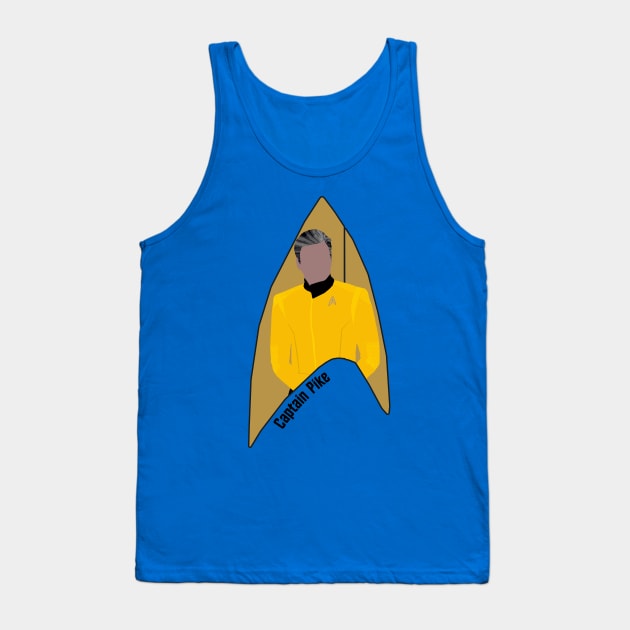 Captain Pike Enterprise Uniform Tank Top by Sutilmente